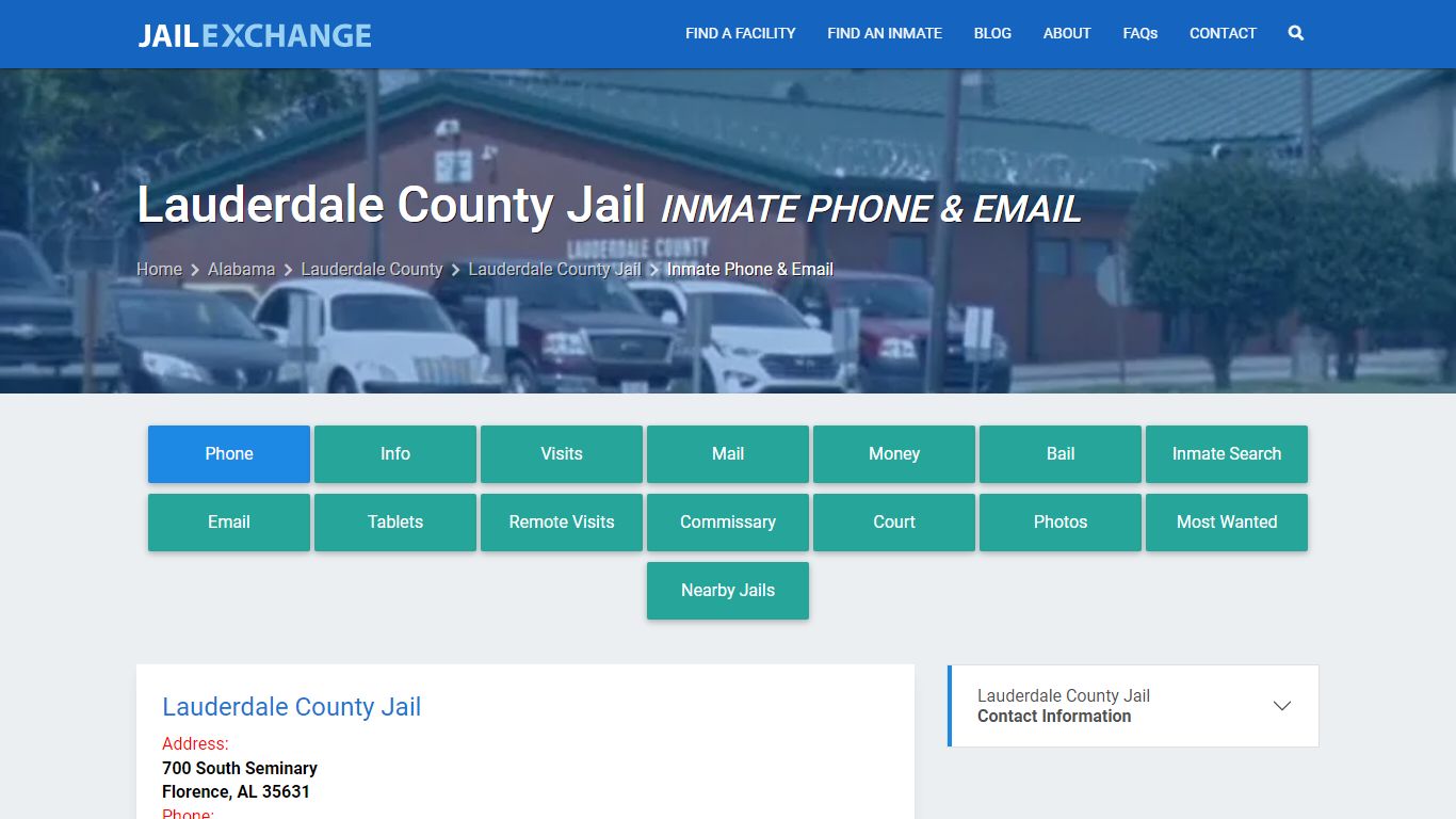 Inmate Phone - Lauderdale County Jail, AL - Jail Exchange
